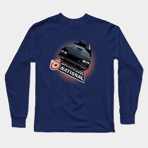 87 Buick GNX Grand National Muscle car Long Sleeve T-Shirt by ZoeysGarage